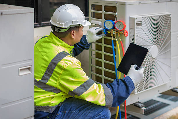 Professional Hvac Maintenance technician working in Mendota, MN